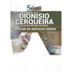 Apostila Dionísio Cerqueira Sc - Auxiliar De Serviços Gerais