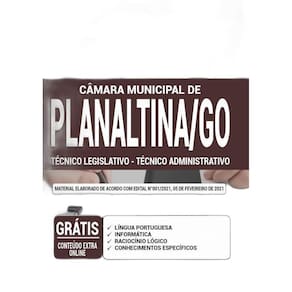 Apostila Câmara Planaltina Go - Técnico Administrativo