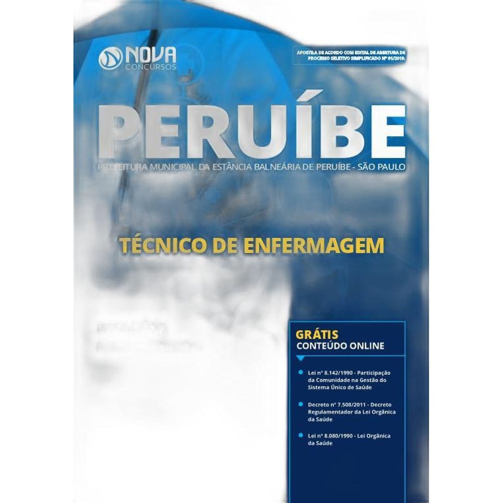 Apostila Peruíbe SP 2019 Técnico de Enfermagem
