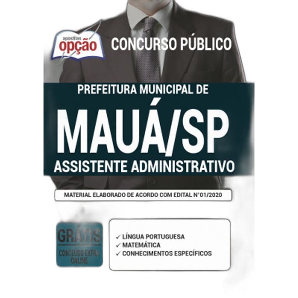 Apostila Município Mauá Sp - Assistente Administrativo