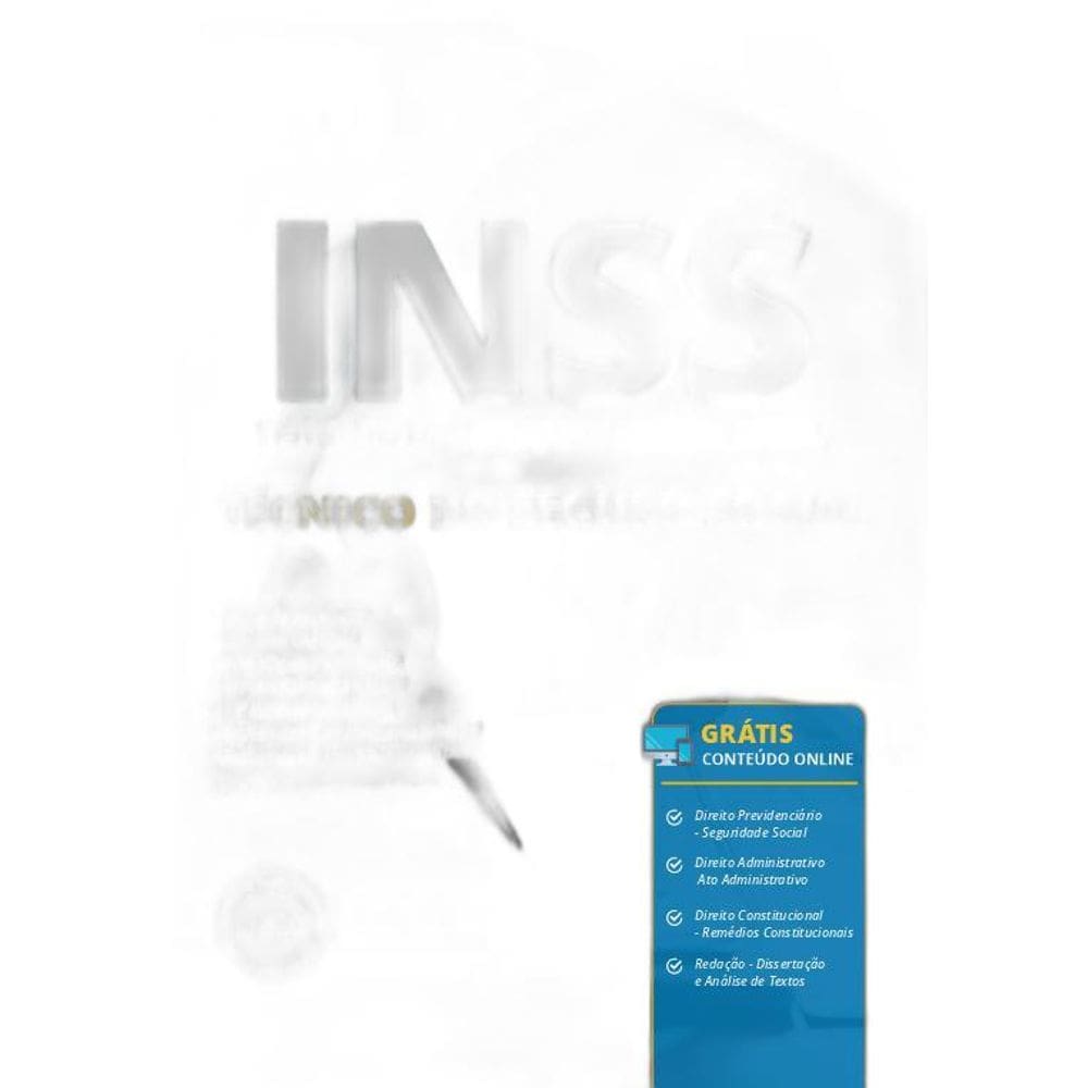 Apostila Concurso INSS 2019 Técnico do Seguro Social