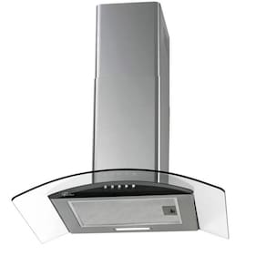 Coifa de Parede Fischer Fit, Vidro Curvo, Inox, 60 cm