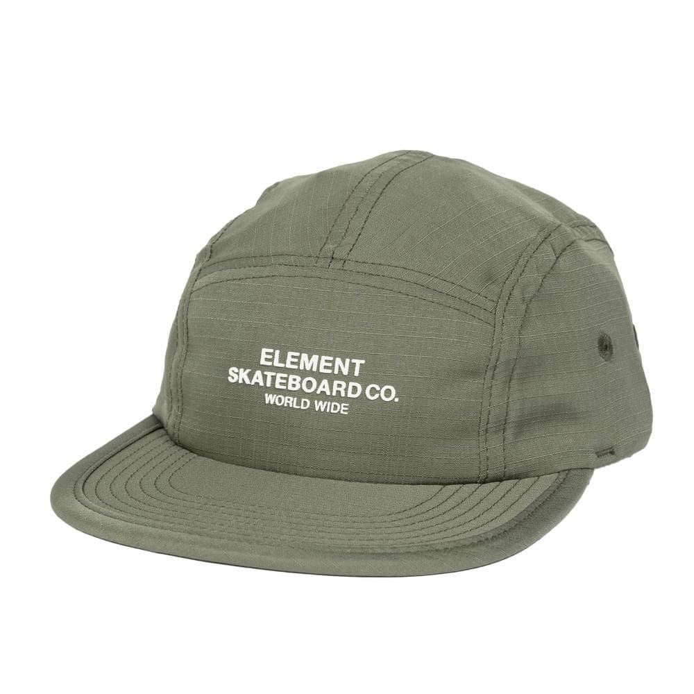 Boné Element Aba Reta Skateboard Panel SM25 Verde Militar