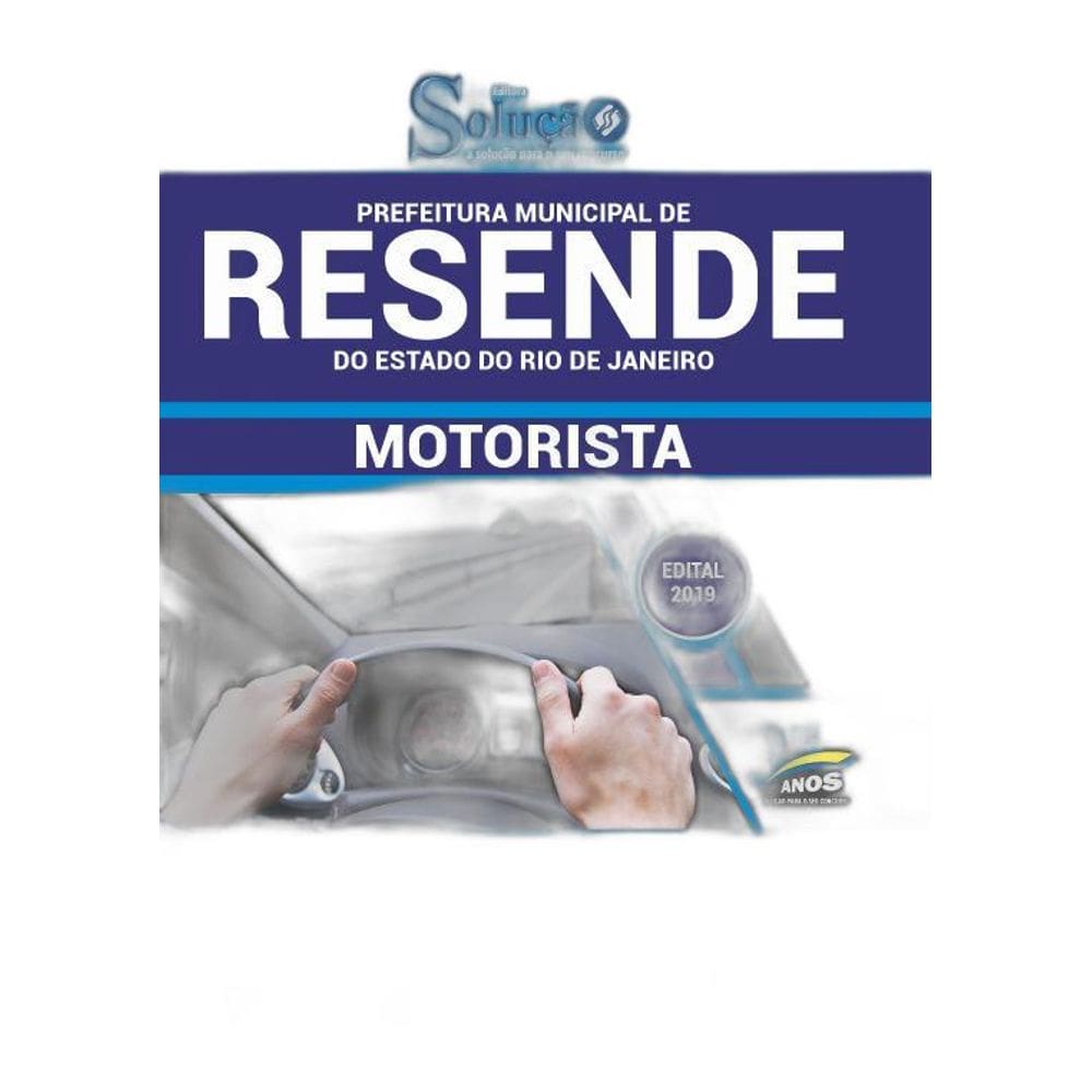 Apostila Prefeitura Resende RJ 2019 Motorista