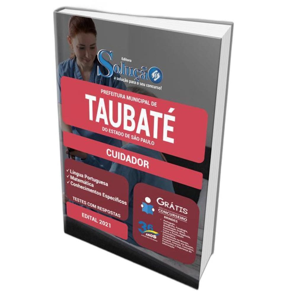 Apostila Prefeitura Taubaté Sp - Cuidador