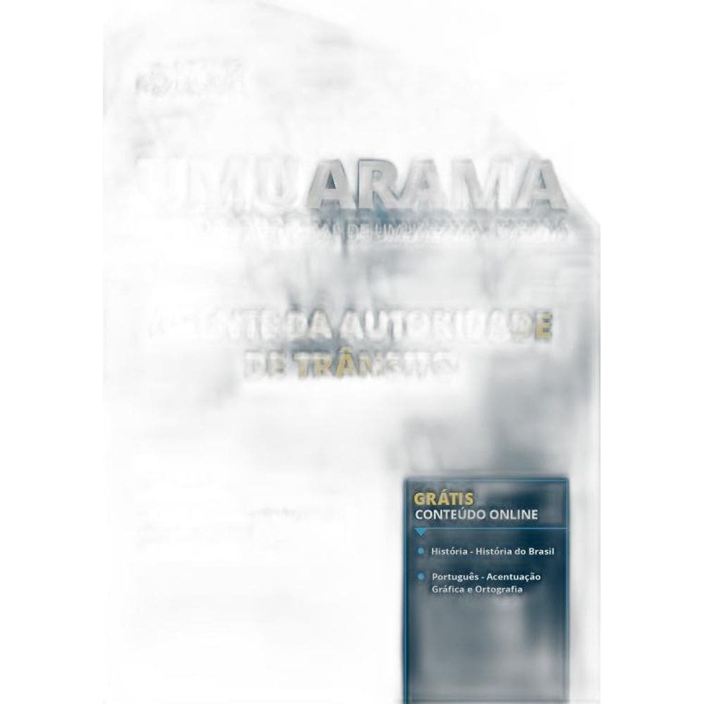 Apostila Umuarama Pr 2019 - Agente De Autoridade De Trânsito