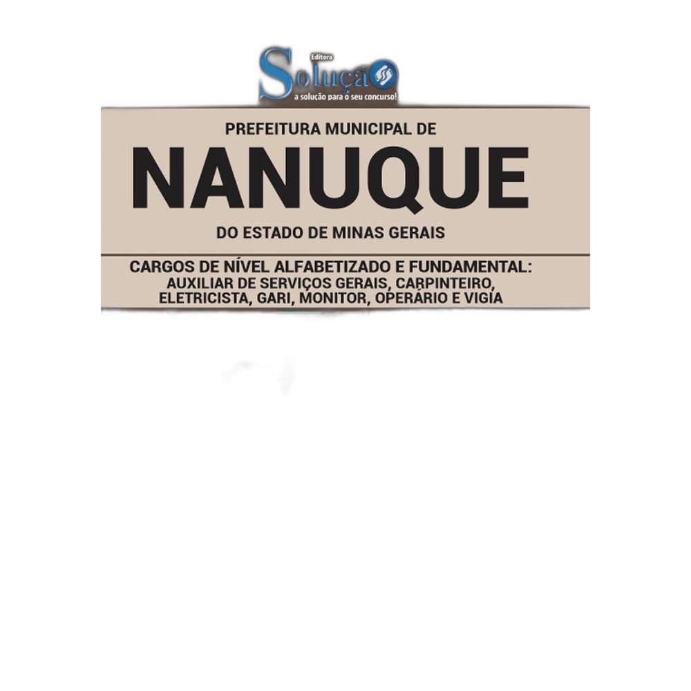 Apostila Prefeitura Nanuque Ensino Alfabetizado Fundamental