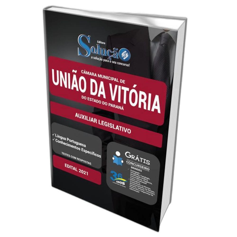 Apostila Câmara União Da Vitória - Auxiliar Legislativo