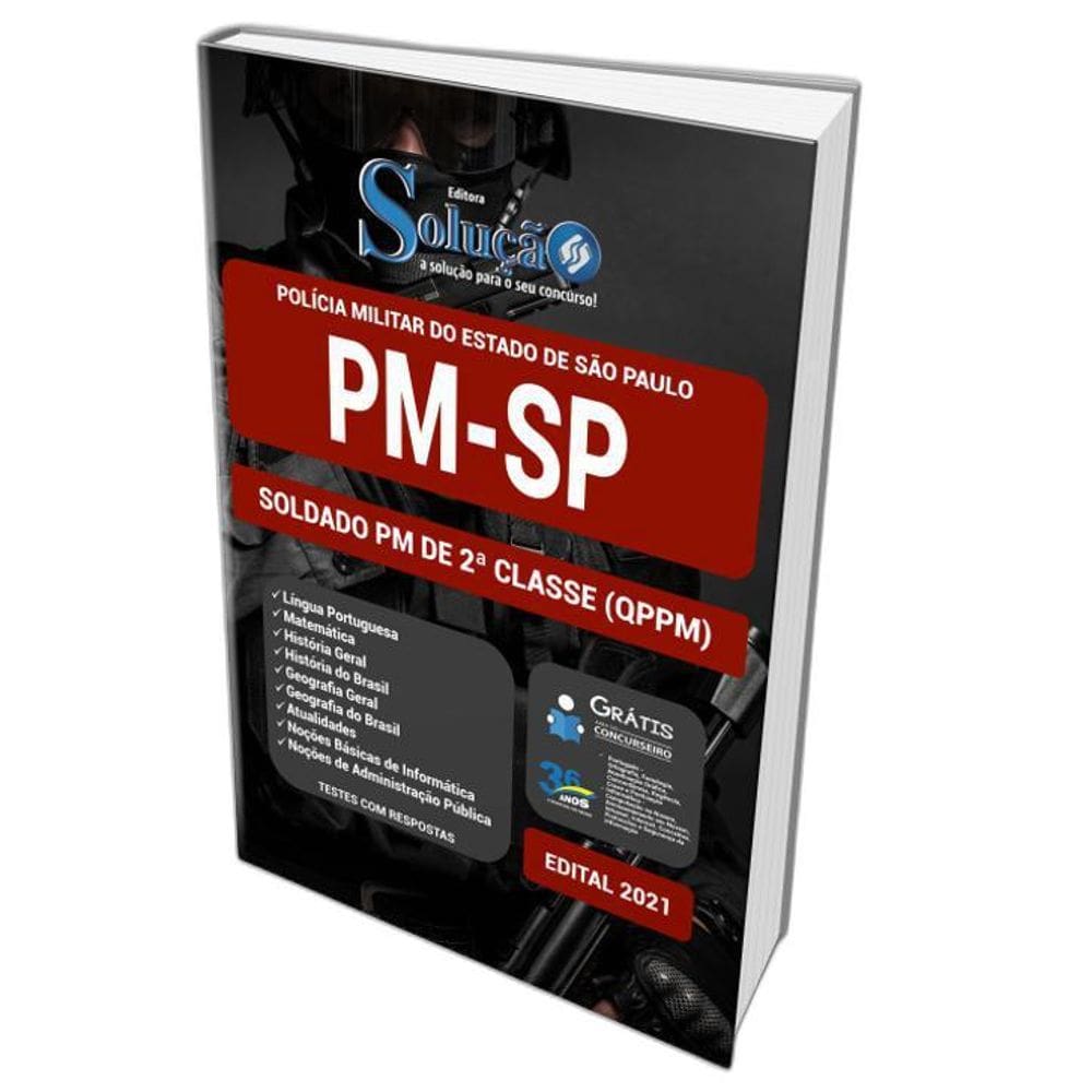 Apostila Pm Sp - Soldado Pm De 2 Classe Qppm