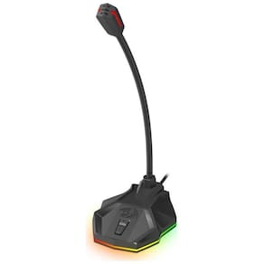 Microfone Gamer Redragon Stix Rgb Gm-99 Preto
