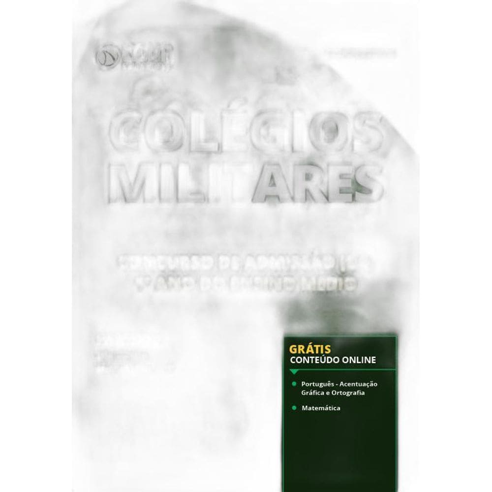 Apostila Colégios Militares 2019 - 1º Ano Do Ensino Médio