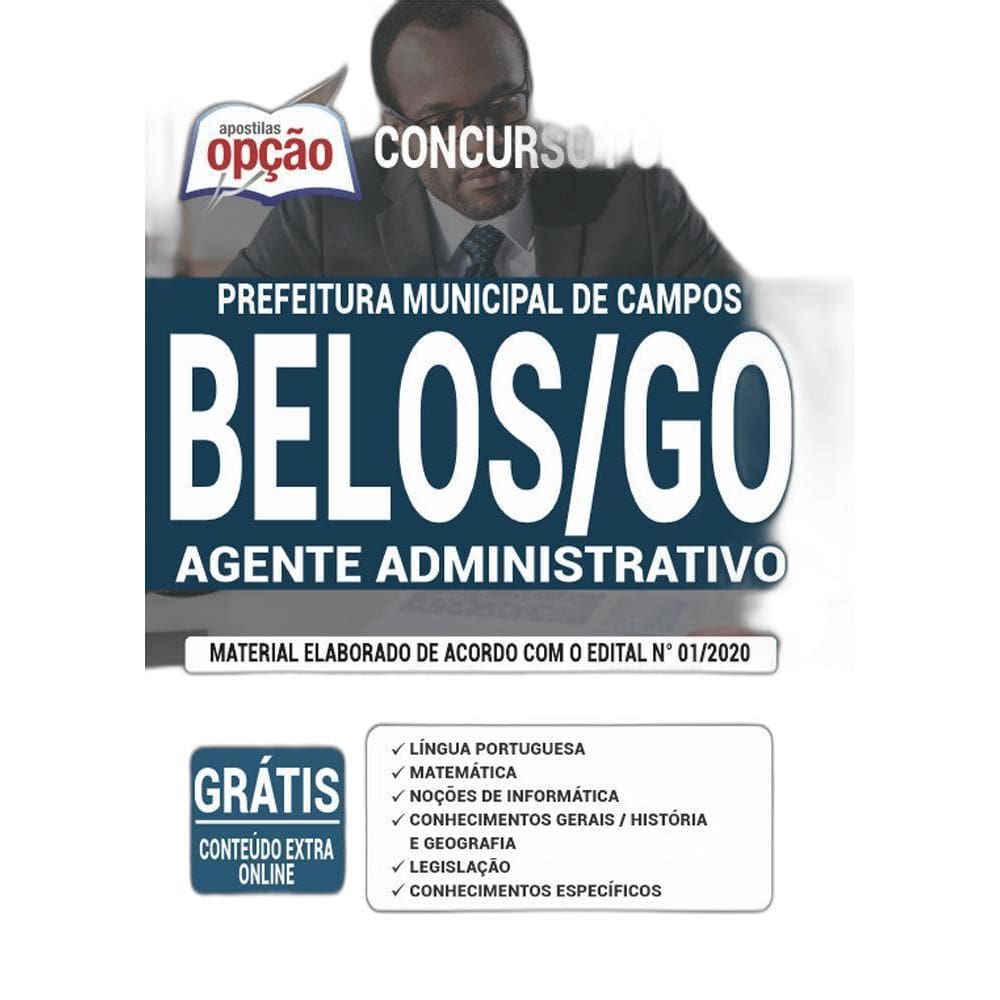 Apostila Concurso Campos Belos Go - Agente Administrativo