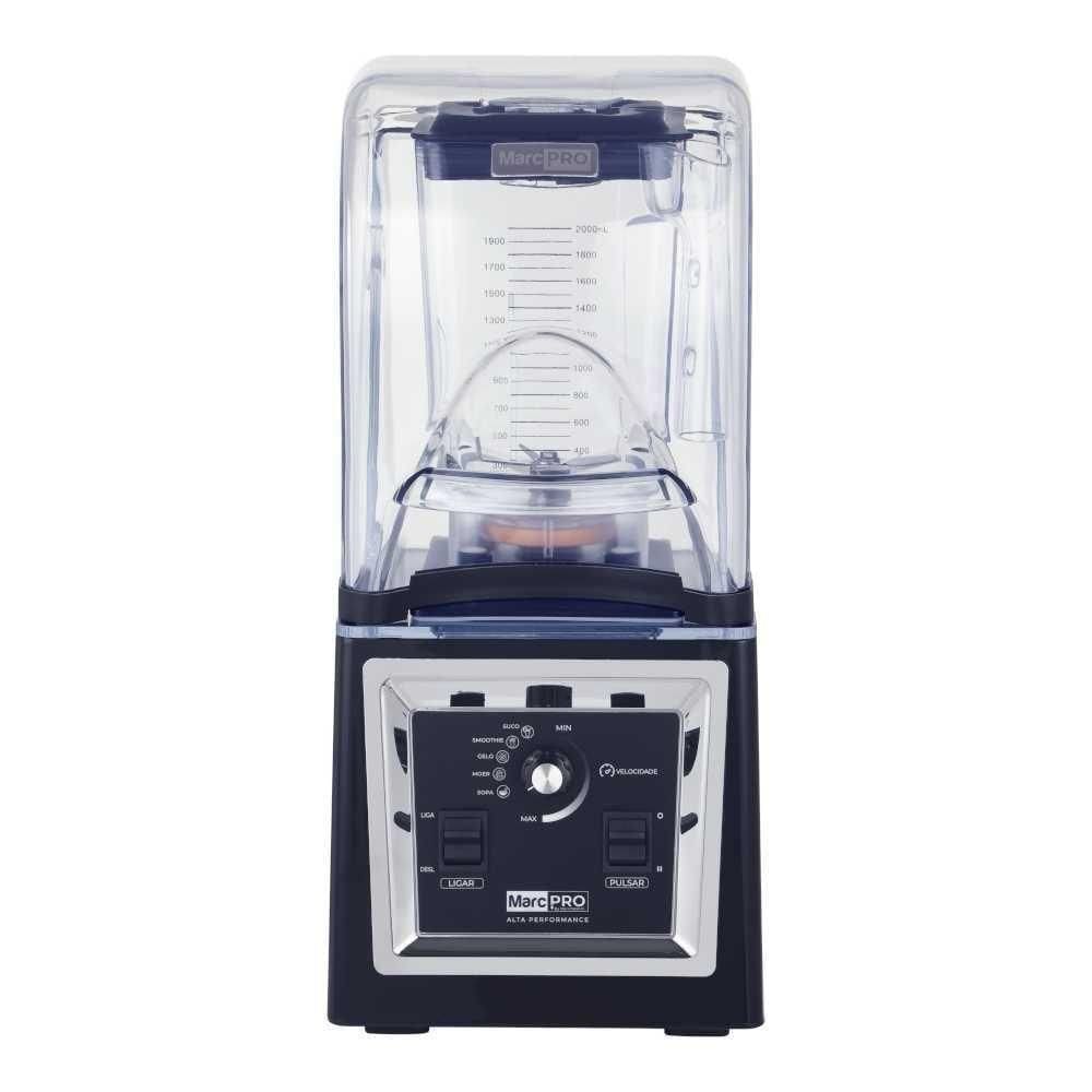 Liquidificador Alta Rotação 2 Litros Com Abafador De Ruídos Blender Marcpro Bl.5.202 220V