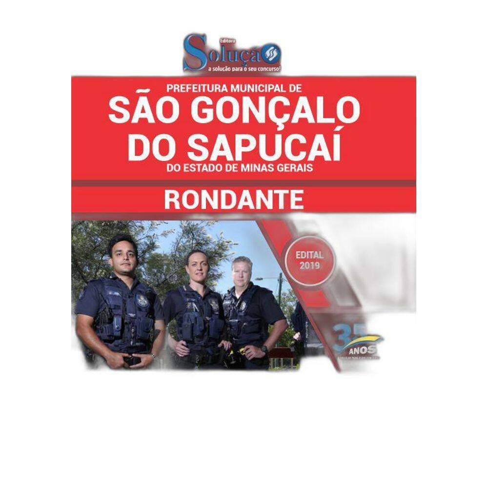 Apostila São Gonçalo Sapucaí MG 2019  Rondante