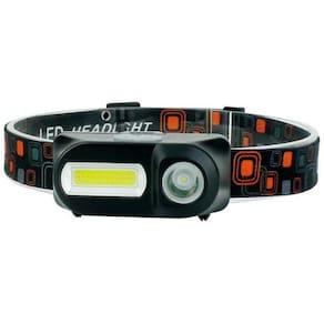Lanterna de Cabeça Recarregável LED T6 + COB 500lm Preto