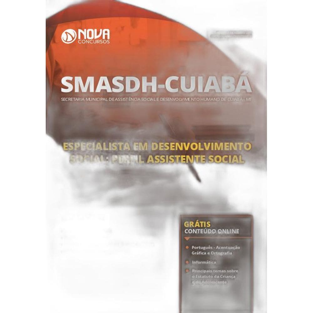 Apostila Cuiabá Mt Smasdh 2019 - Perfil Assistente Social
