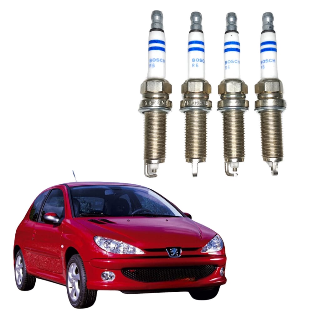 Vela De Ignição Bosch Peugeot 206 1.0 2001 A 2005