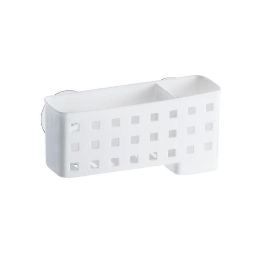 Porta Escovas E Creme Dental Com Ventosas Branco