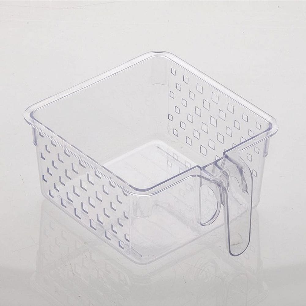 Cesto Organizador Com Alça 23X19X19 Cm Cristal