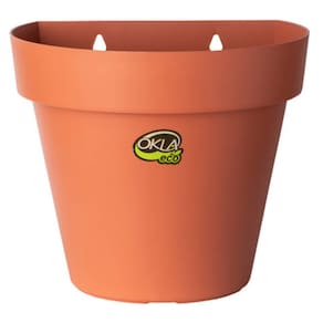 Vaso de Parede Bari ECO (20X16X17) Cor Terracota OKLA