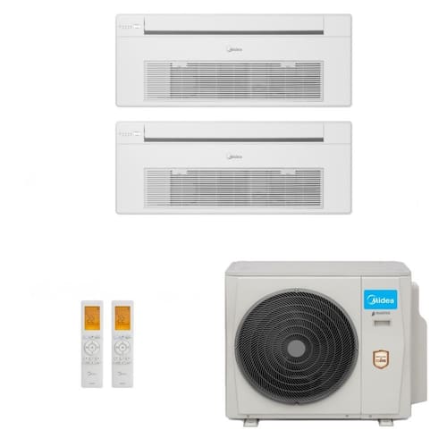imagem-Ar-Condicionado Multi Split Inverter Midea 18.000 (2x Evap Cassete 1 Via 12.000) Quente/Frio 220V