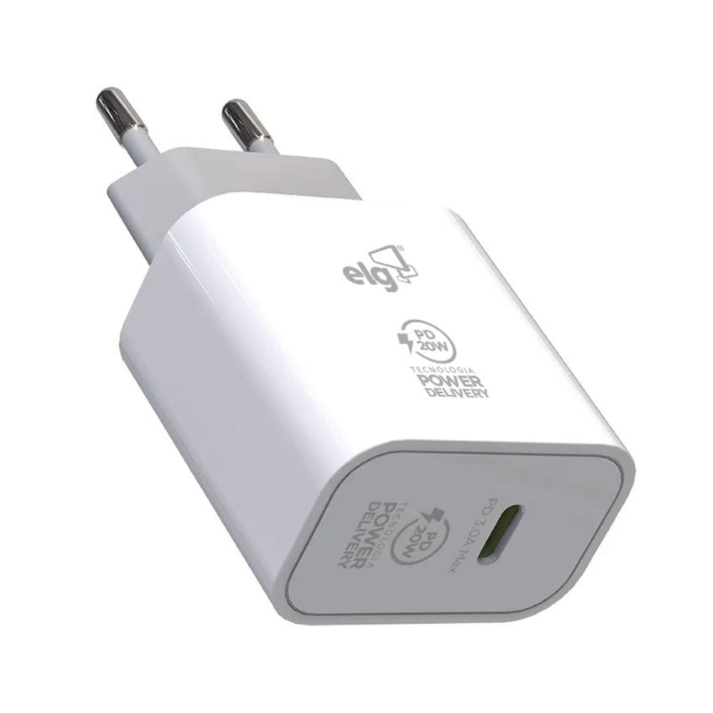 Carregador de Parede Tipo C 20w 3A Universal Elg