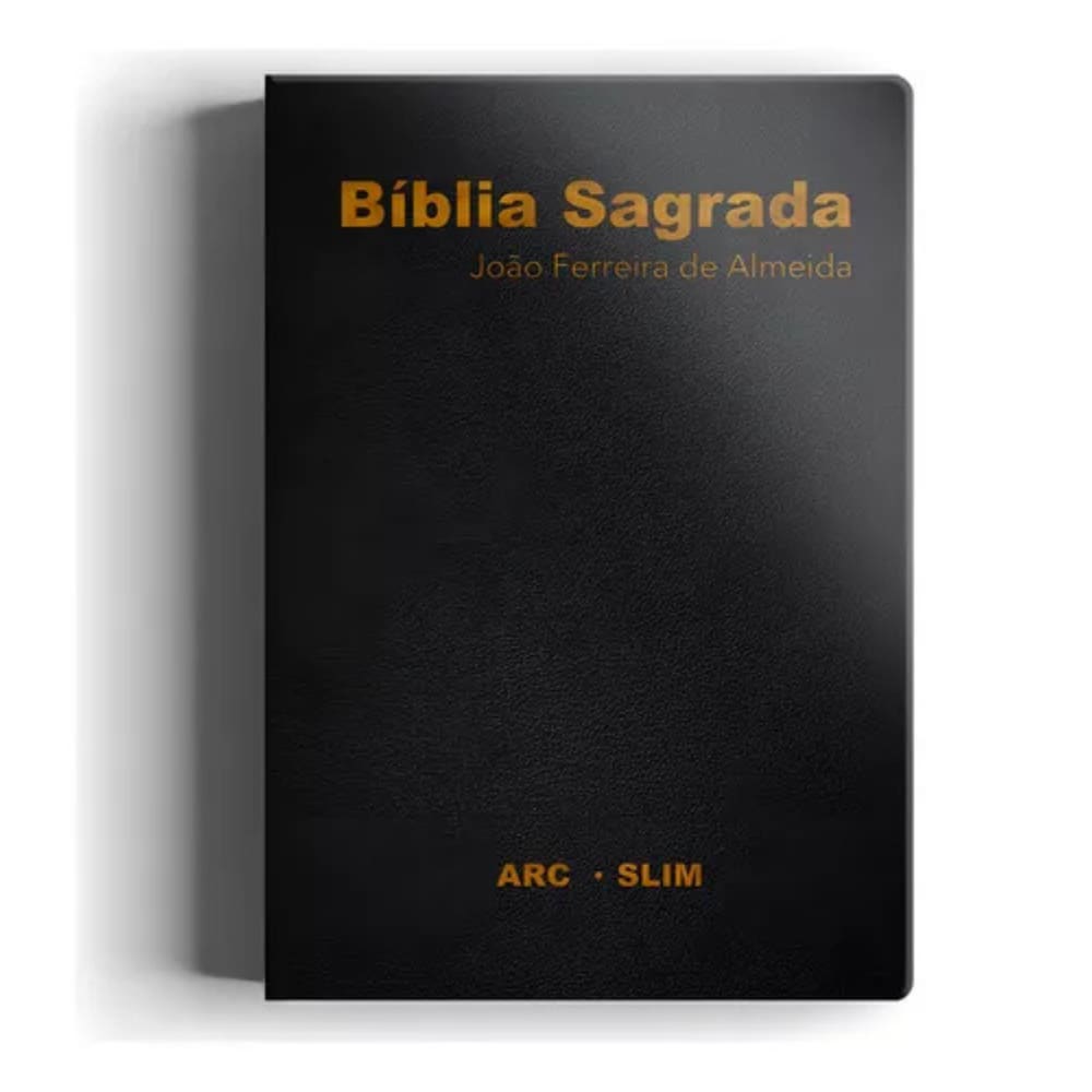 Bíblia ARC slim luxo preta: Mais leve, mais prática mesmo conteúdo!, de Ibb. Editorial Geo-Gráfica e Editora Ltda