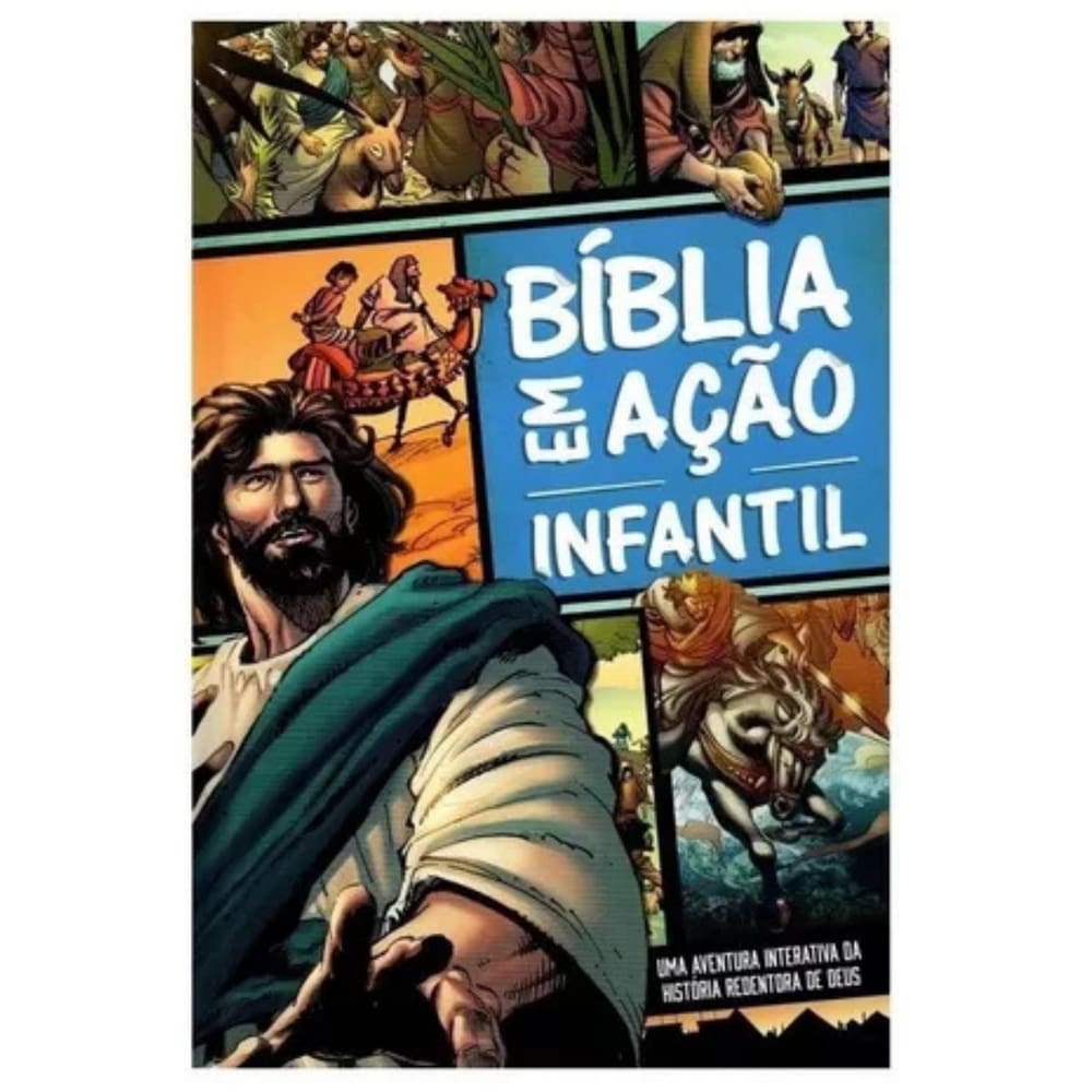 Bíblia em ação Infantil: Uma aventura pela Bíblia, de Cariello, Sérgio. Editorial Gráfica e Editora Ltda, capa dura