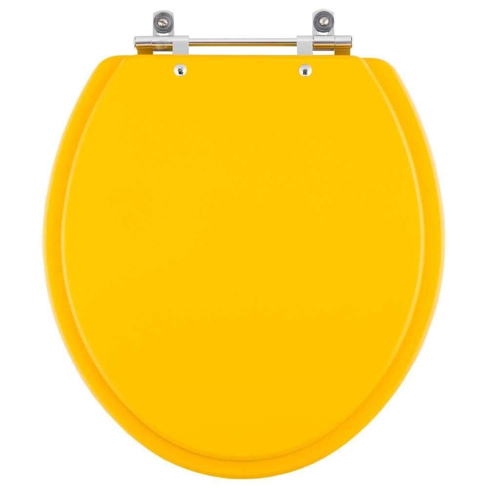 Assento Sanitario Colorido Amarelo para Vaso Convencional