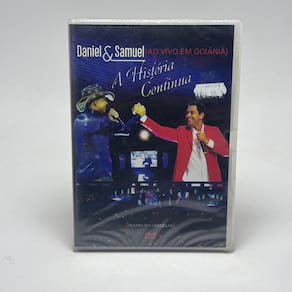 Dvd Daniel & Samuel - A Historia Continua Goiânia