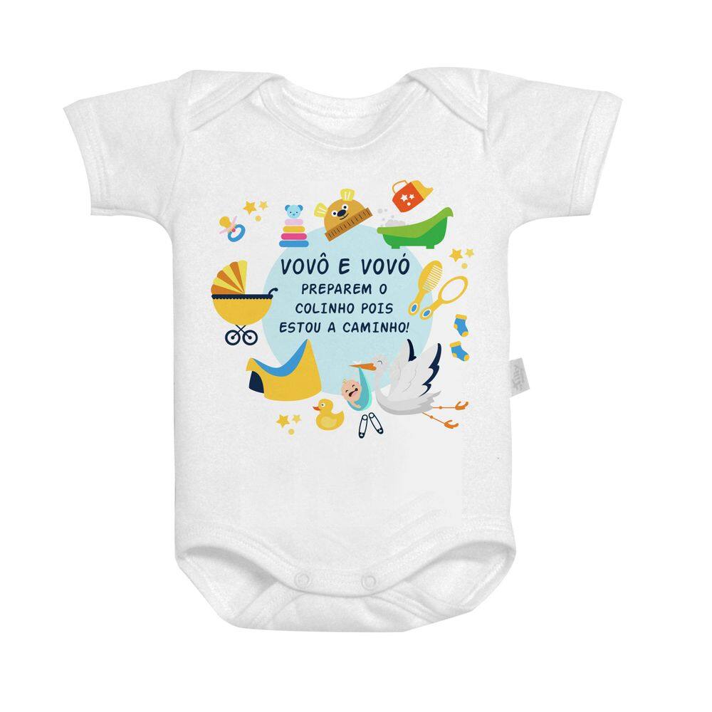 Body Baby Vovô e Vovó Preparem o Colinho Pois Estou Caminho