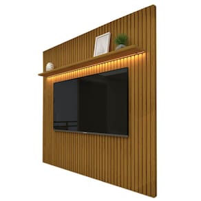 Painel Nobre Sem Nicho 230cm Home para TV até 85 Polegadas com LED Gelius Cor Naturale