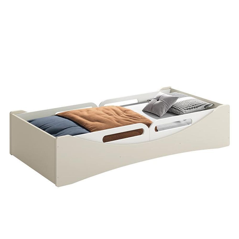 Cama Evolutiva Luna com 2 Kits Proteção Lateral Usinada - Reller Móveis