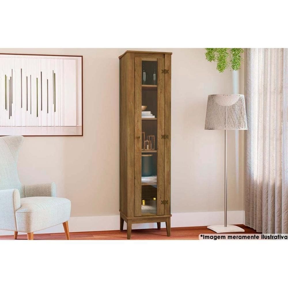 Cristaleira Sala Jantar MB 1017 1 Porta Freijo - Movelbento
