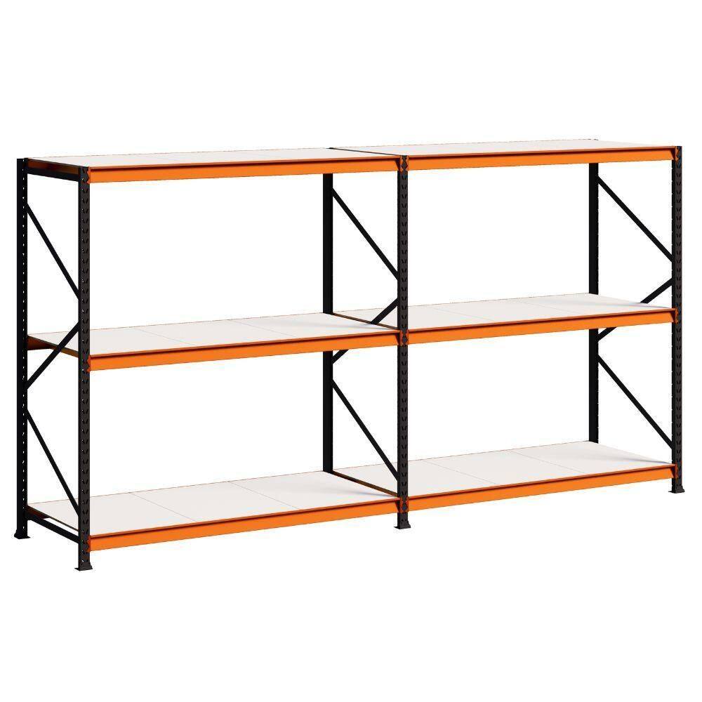 Porta Pallet 3000kg 1 Inicial 1 Continuação 200x180x80 3 Níveis Com Bandeja MDP MPP500 Amapá