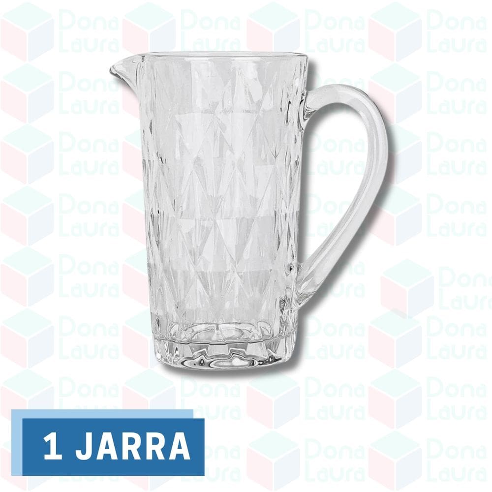 1 Jarra de Vidro Resistente 1 Litro Elegante Mesa Posta