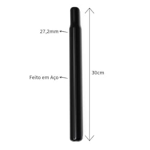 Canote Selim Banco bike 27,2mm x 300mm Aço sem carrinho