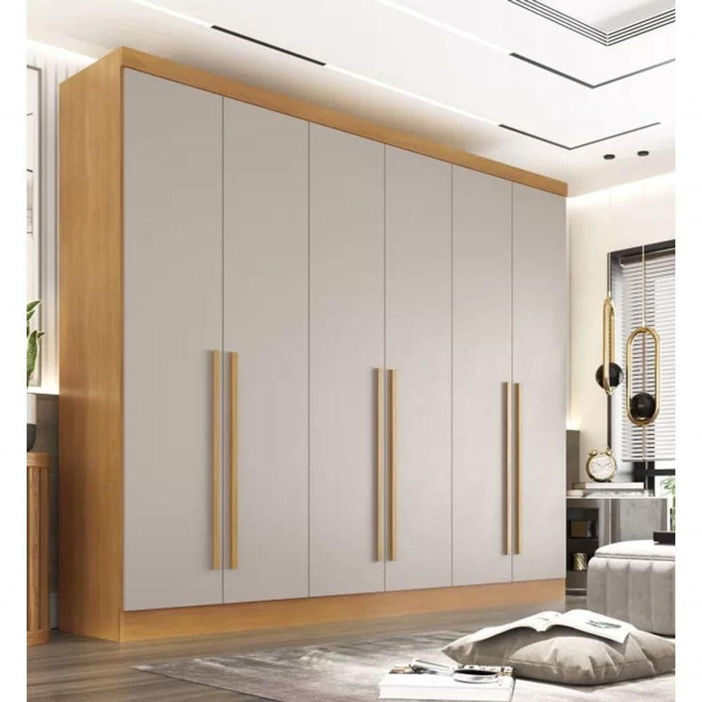 Guarda Roupa Casal 6 Pts 100% Mdf Gramado - Móveis Valverde