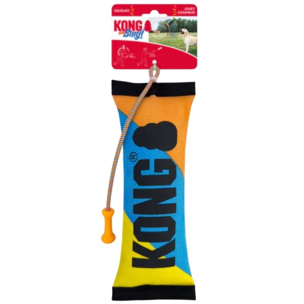 Brinquedo Kong Bunji High-viz Bumper Mordedor Com Apito Para Cachorro Médio - Laranja