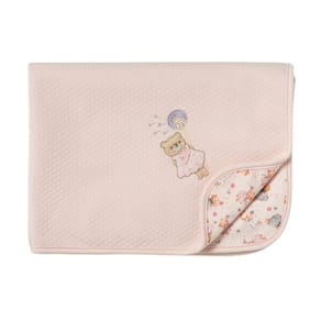 Manta para Bebê em Malha Matelasse Aurora Rosa - Hug