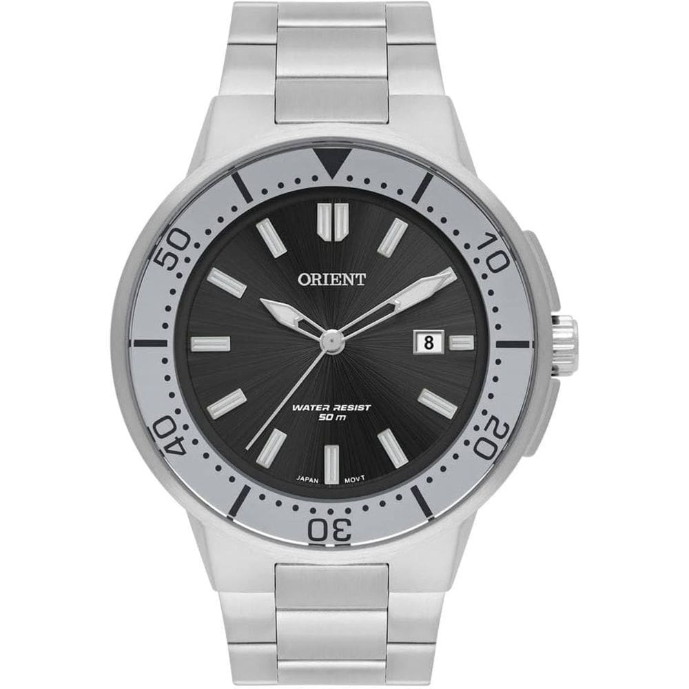 Relógio Orient Masculino Prateado Grande MBSS1465 P1SX