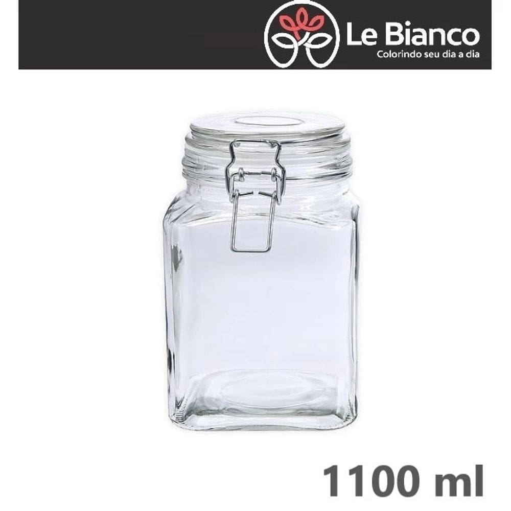 Pote de Vidro Hermético 1.100ml - Sofistic Le Bianco - G