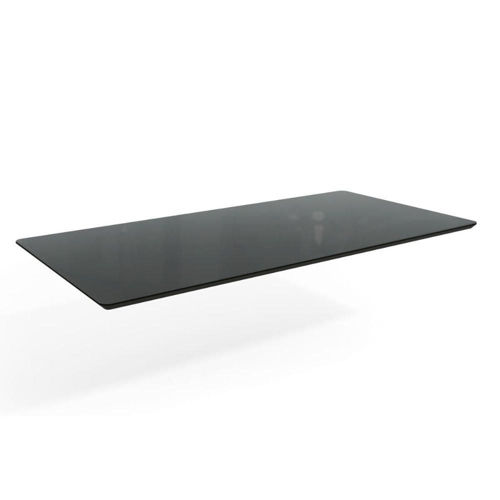 Tampo Mesa Sala de Jantar Madeirado c/ Vidro TA45 Retangular 90x180cm Preto/Preto - Kappesberg