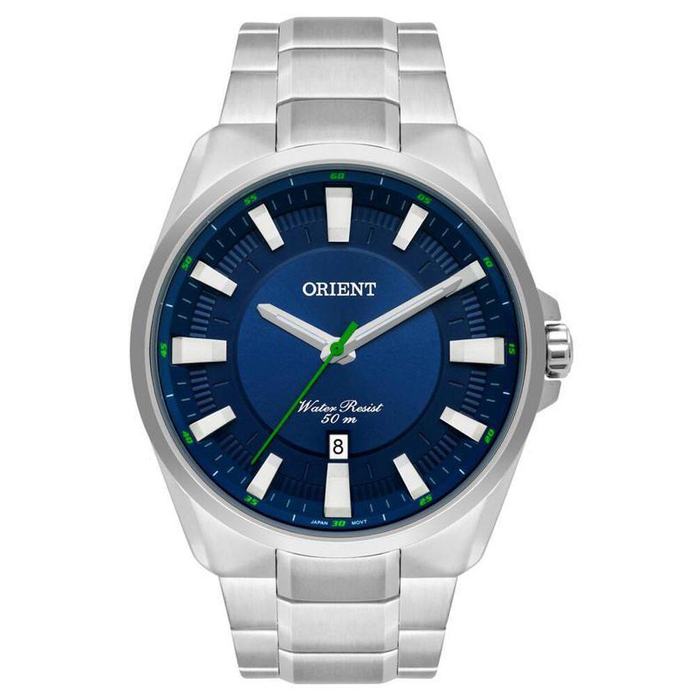 Relógio Orient MBSS1354 D1Sx Aço Azul 50m À Prova D`água