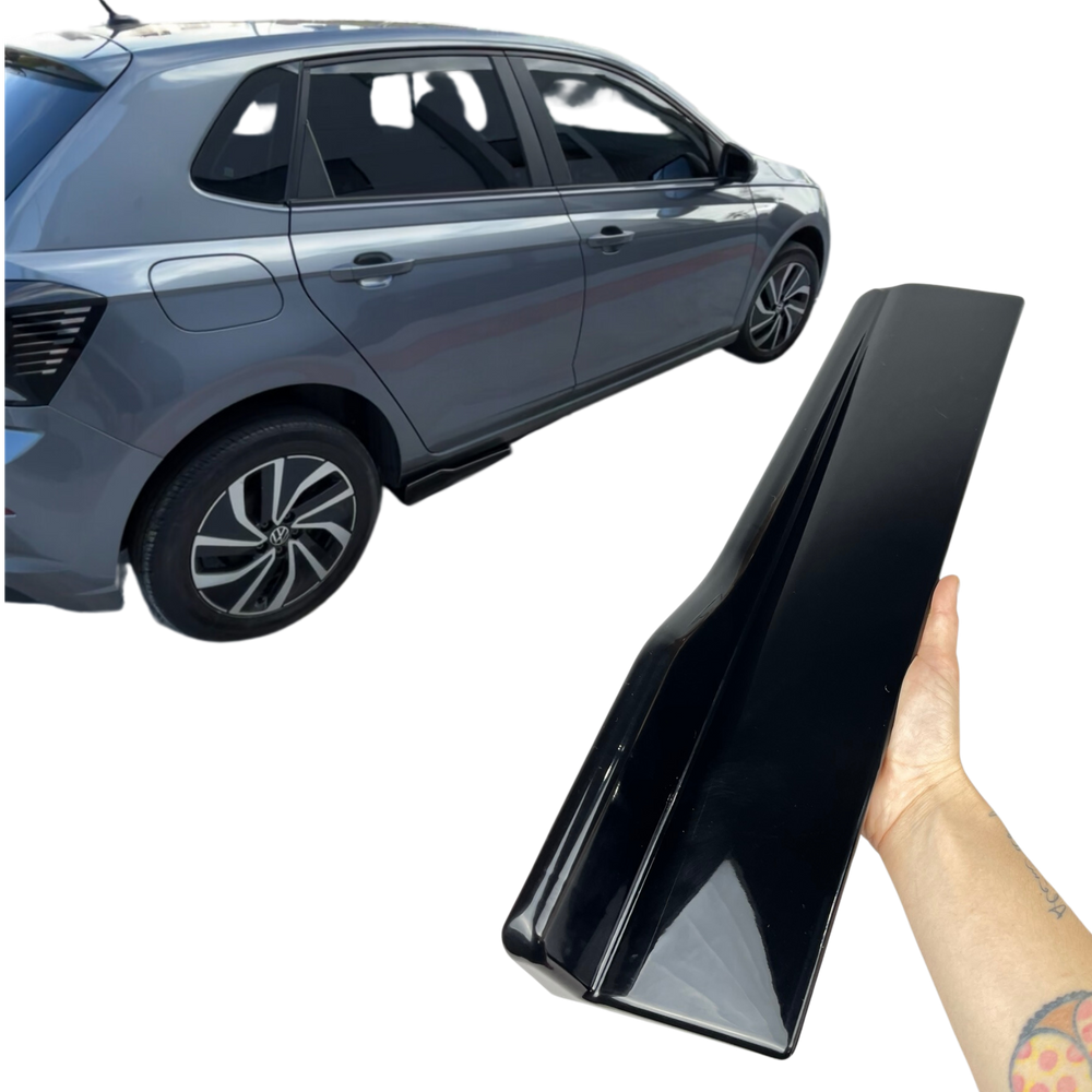 Saia Lateral Universal Spoiler Ajustável Preto Metálico BMW