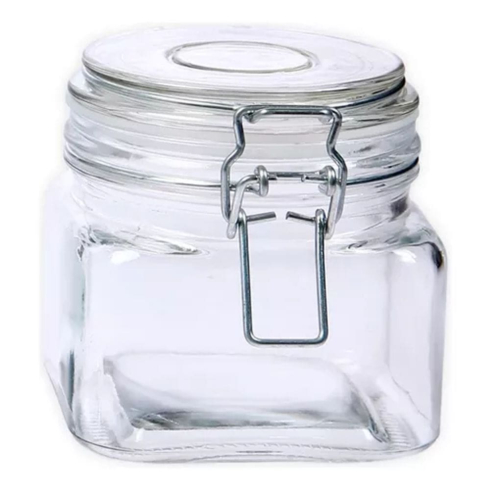 Pote de Vidro Hermético 460ml - Trava Sofistic Le Bianco - P