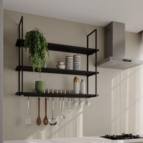 Nicho De Parede Londres 120 Cm Preto