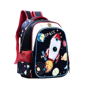 Mochila De Costas Escolar Masculina Space Astronauta c/ Led Foguete Sci-fi Colorida Poliéster Yepp Kids