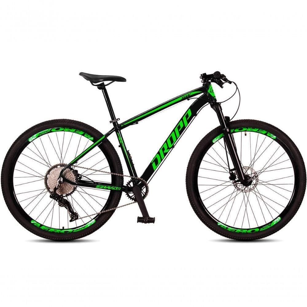 Bicicleta Dropp Sw 12v Aro 29 Freio Hidráulico Suspensão Com Trava Preto+verde 19 Preto+verde