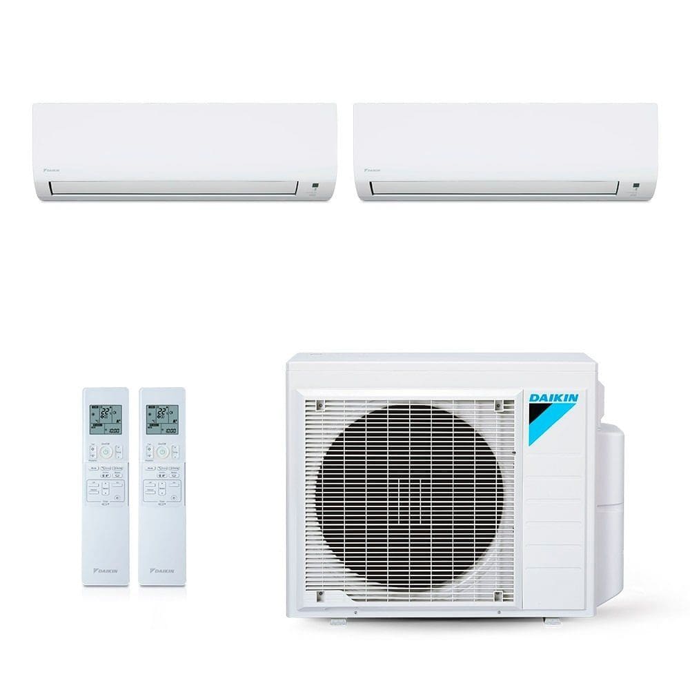 Ar-Condicionado Multi Split Inverter Daikin 18.000 BTUs (2x Evap HW 9.000) Quente/Frio 220V